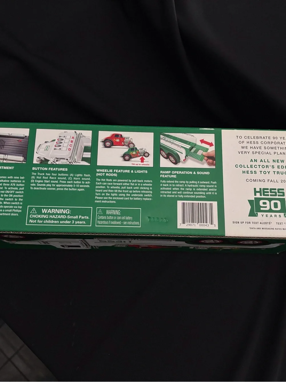 Hess Race to the Finish Truck with 2 Racing Cars Vintage Toy Collector